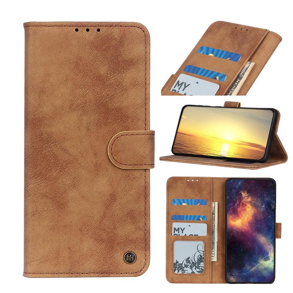 For Asus ROG Phone 5 Antelope Texture Magnetic Buckle Horizontal Flip PU Leather Case with Card Slots & Wallet & Holder(Brown)