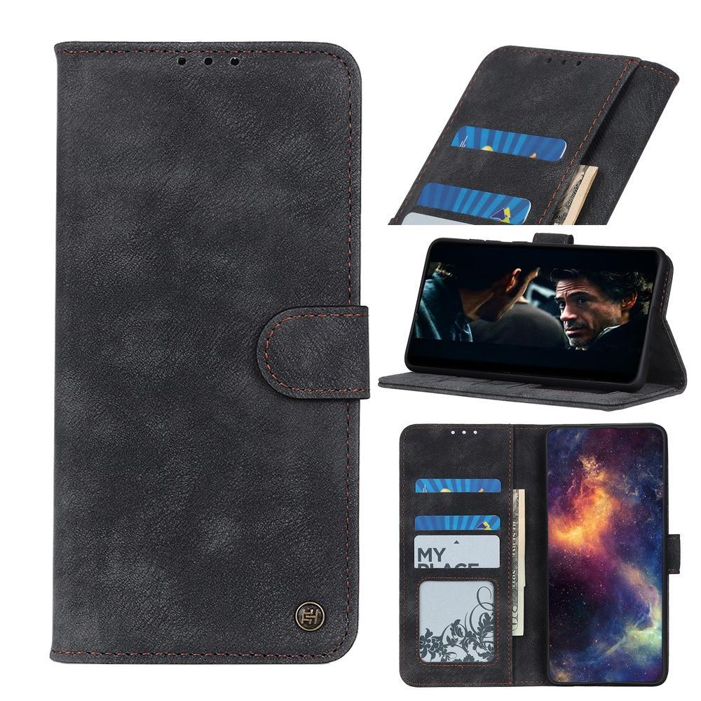 For Sharp EP3 / Sense 4 Antelope Texture Magnetic Buckle Horizontal Flip PU Leather Case with Card Slots & Wallet & Holder(Black)