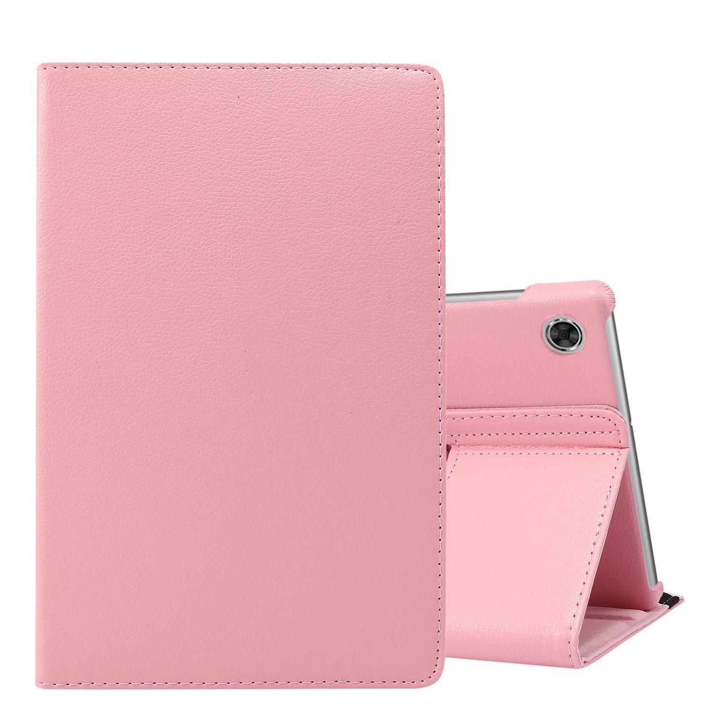 For Lenovo Tab M10 Plus 10.3 360 Degree Rotation Litchi Texture Flip Leather Case with Holder(Pink)