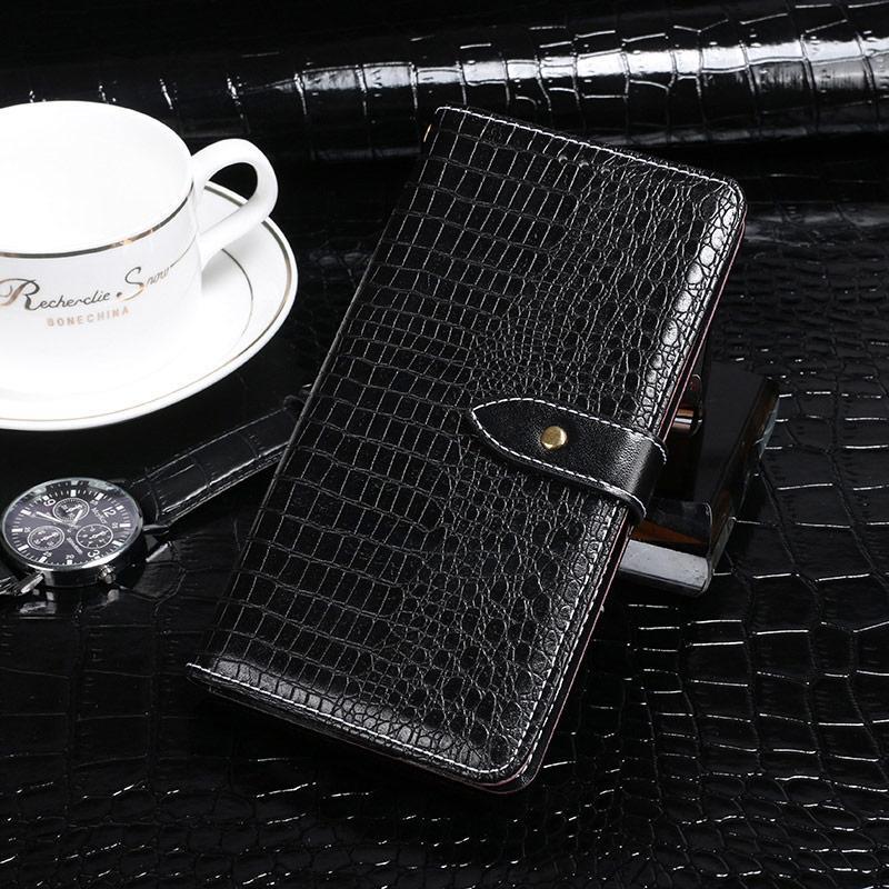 For ZTE nubia Red Magic 6s Pro idewei Crocodile Texture Horizontal Flip Leather Phone Case(Black)