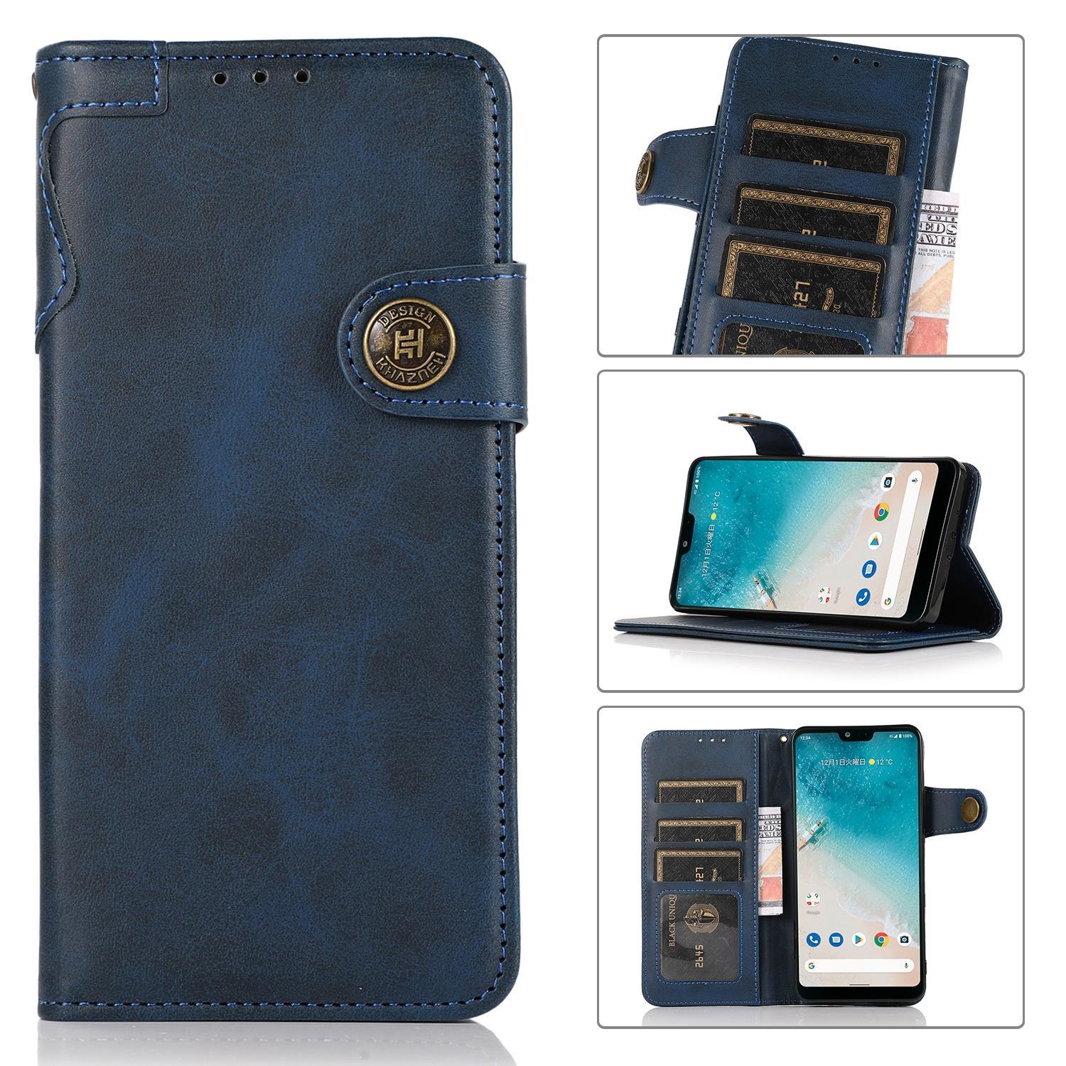 For Motorola Edge (2021) KHAZNEH Dual-Splicing Cowhide Texture Horizontal Flip Leather Case with Holder & Card Slots & Wallet & Photo Frame & Lanyard(