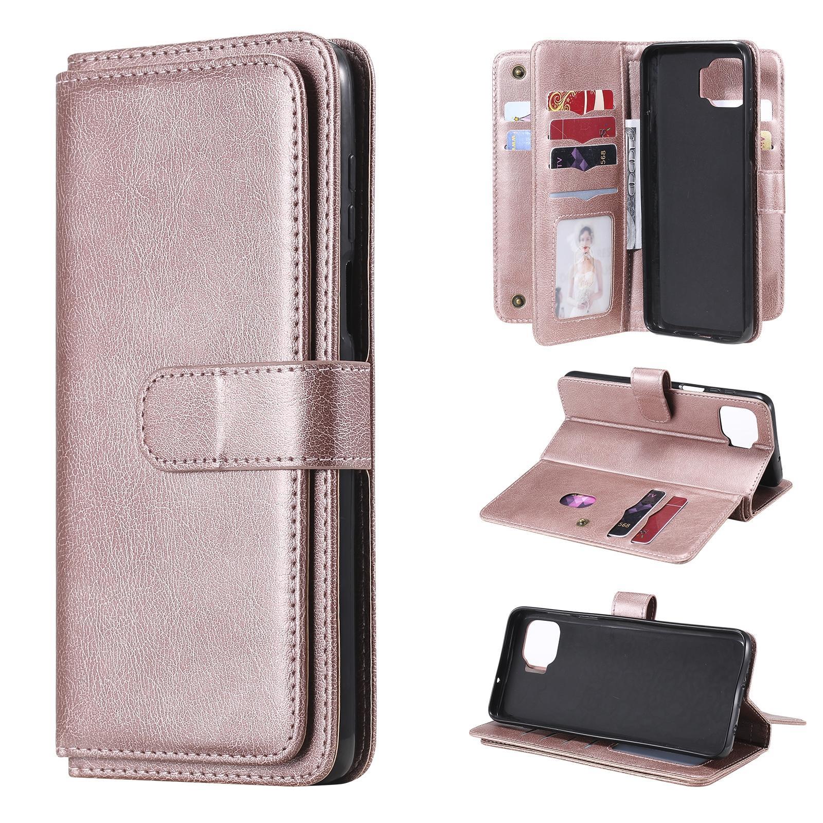 For Motorola Moto G 5G Plus Multifunctional Magnetic Copper Buckle Horizontal Flip Solid Color Leather Case with 10 Card Slots & Wallet & Holder & Pho