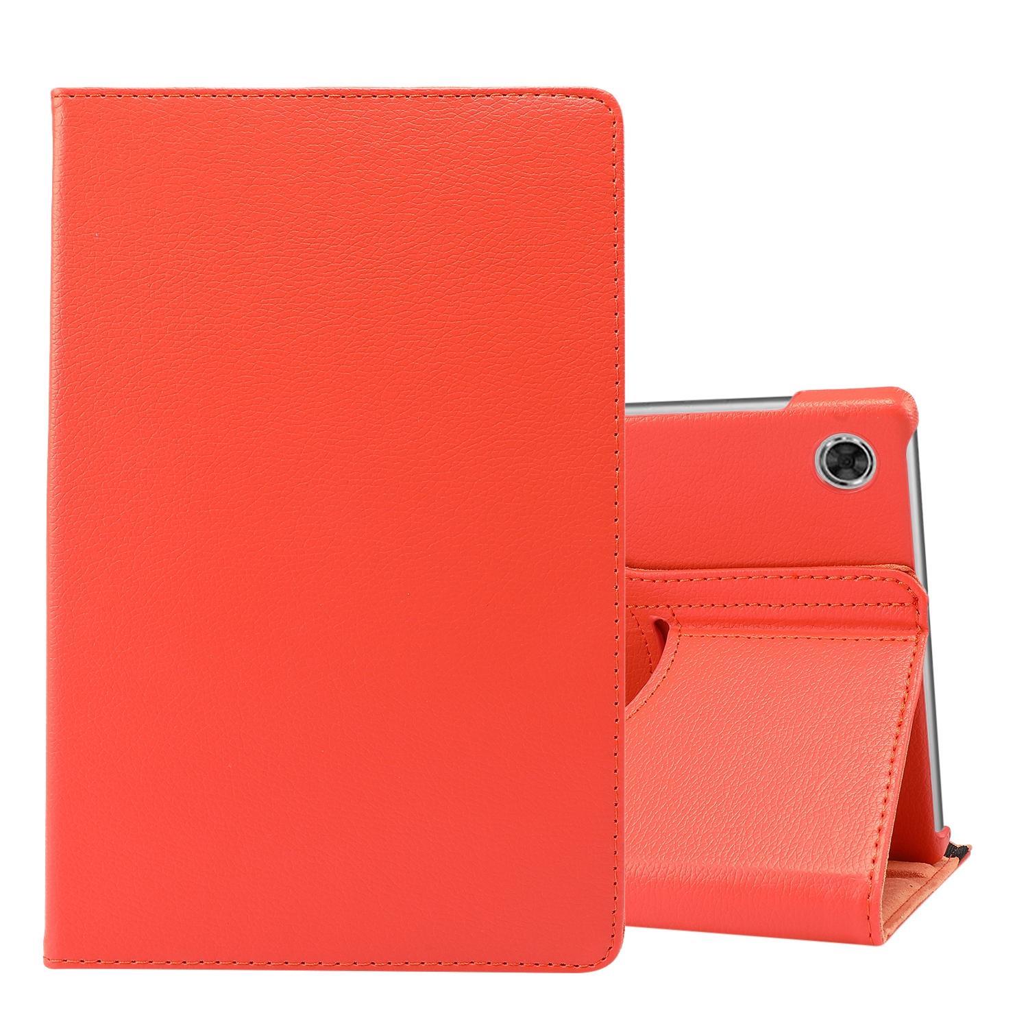 For Lenovo Tab M10 Plus 10.3 360 Degree Rotation Litchi Texture Flip Leather Case with Holder(Orange)