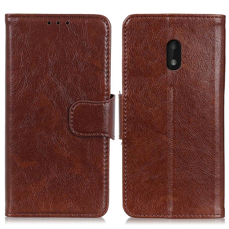 For Nokia C1 Plus Nappa Texture Horizontal Flip Leather Case with Holder & Card Slots & Wallet(Brown)
