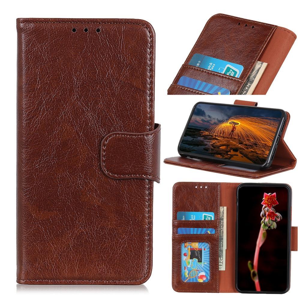 For Alcatel 1SE 2020 Napa Texture Horizontal Flip Leather Case with Holder & Card Slot & Wallet(Brown)
