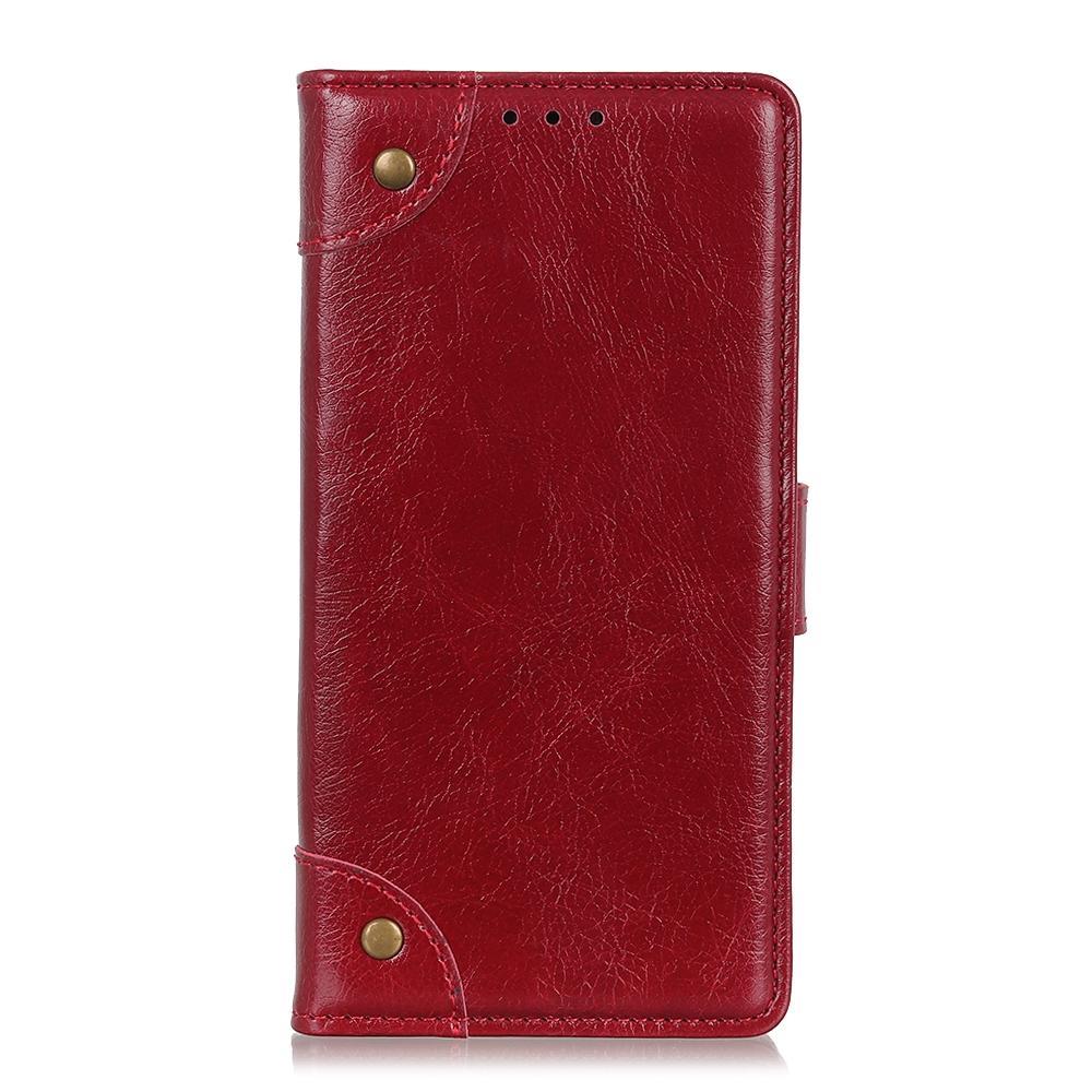 For Alcatel 1SE 2020 Copper Buckle Nappa Texture Horizontal Flip Leather Case with Holder & Card Slots & Wallet(Wine Red)