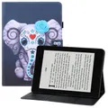 For Amazon Kindle Paperwhite 4 / 3 / 2 / 1 Colored Drawing Horizontal Flip PU Leather Case with Holder & Card Slots & Wallet & Sleep / Wake-up Functio