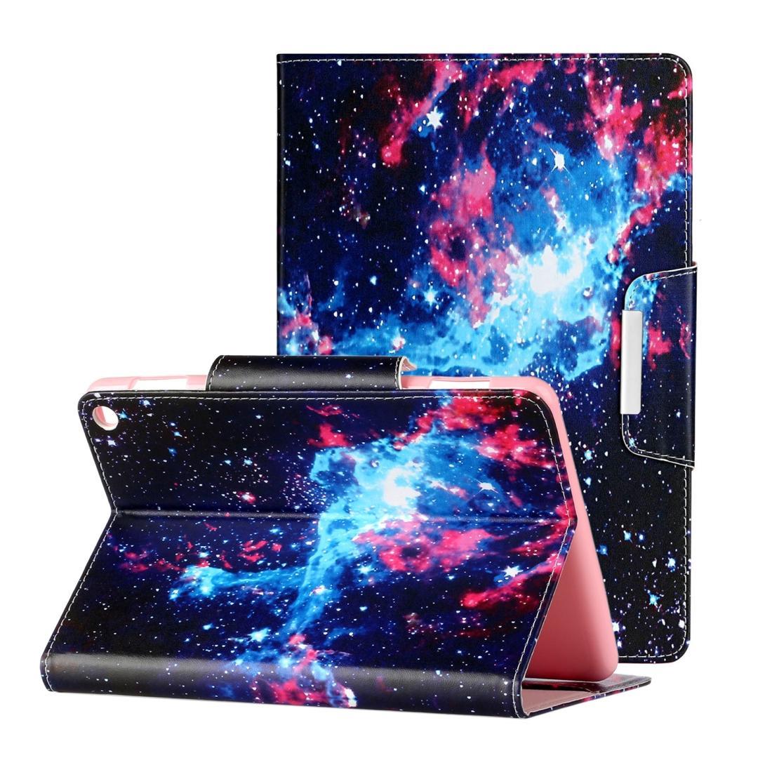 For Amazon Fire HD 8 (2020) Painted Pattern Horizontal Flip Leather Case with Holder(Starry Sky)