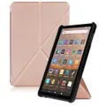 For Amazon Fire HD 8 (2020) Transformers Style Horizontal Flip Leather Case with Holder & Sleep / Wake-up Function(Rose Gold)