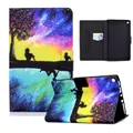 For Amazon Kindle Fire HD 10 (2015) / (2017) / (2019) Electric Pressed TPU Colored Drawing Horizontal Flip Leather Case with Holder & Pen Slot(Starry