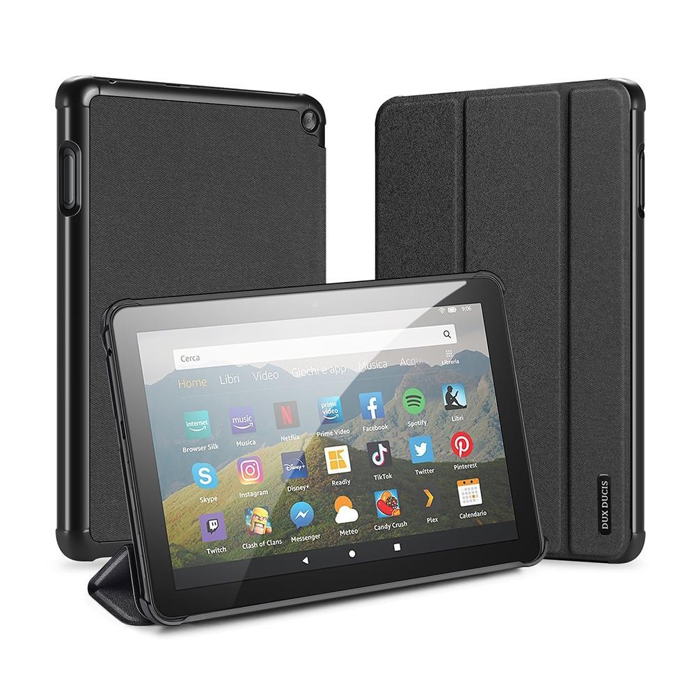 For Amazon Fire HD 8 (2020) / Fire HD 8 Plus (2020) DUX DUCIS Domo Series Horizontal Flip Magnetic PU Leather Case with Three-folding Holder & & Wake-