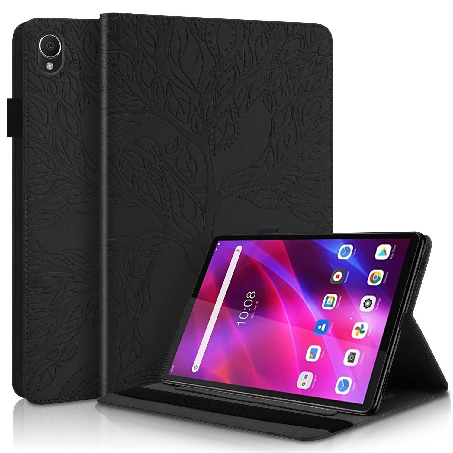 For Lenovo Tab K10 Life Tree Series Leather Tablet Case(Black)