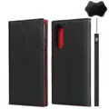 For Sharp Aquos Zero 5G Litchi Genuine Leather Phone Case(Black)