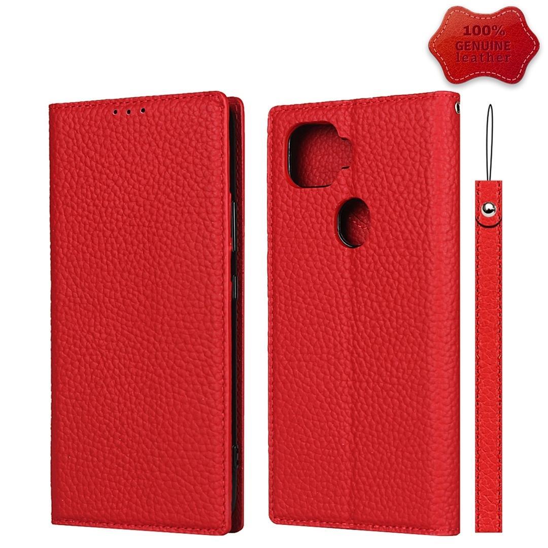 For ZTE A1 ZTG01 5G Litchi Genuine Leather Phone Case(Red)