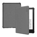 For Amazon Kindle Paperwhite 5 2021 ENKAY Solid Color Denim Texture Horizontal Flip Leather Tablet Case with Sleep / Wake-up Function(Grey)