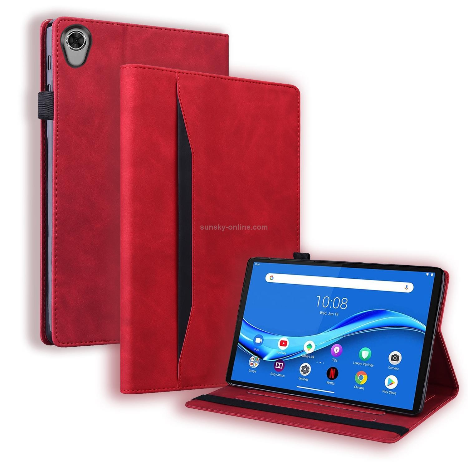 For Lenovo Tab M10 HD Gen 2 TB-X306F Business Shockproof Horizontal Flip Leather Case with Holder & Card Slots & Photo Frame & Pen Slot(Red)