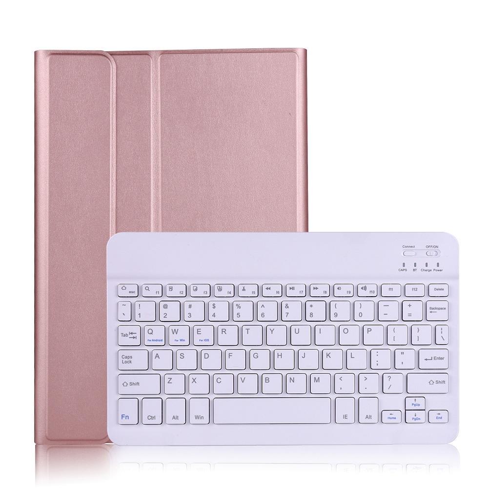A870 For Samsung Galaxy Tab S7 T870/T875 11 inch Detachable Bluetooth Keyboard Ultrathin Horizontal Flip Leather Tablet Case with Holder & Elastic Ban