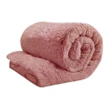 Teddy Bear Fleece Thermal Winter Quilt Doona Cover- Pink