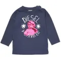 Diesel Babies Navy Luxnoise Design T-Shirt