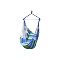 Adult Portable Hanging Hammock Chair Swing Garden Outdoor Camping Soft with Cushions [Colour: BLUE]