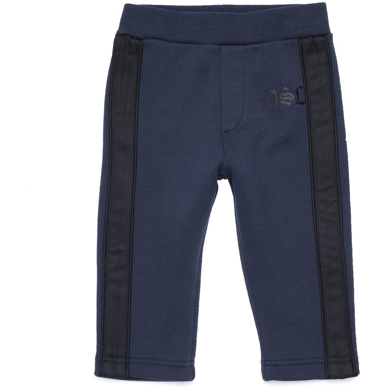 Diesel Babies Navy Joggers with Black Sides