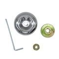 Lawn Mower Working Head Accessories Brush Cutter Pressure Plate Protection Cover Nut, Specification: Work Head 3 PCS/Set + Hexagon