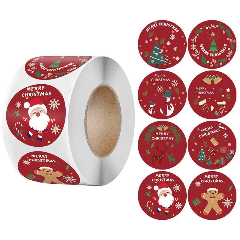 LG-210922-38-006 Christmas Cartoon Gift Stickers Stickers Label