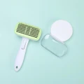 Pet Hair Removal Comb Open Knot Remove Floating Hair Steel Needle Comb(Green)