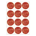 10 PCS LG-210727-5012-008 Bronzing Christmas Decoration Sticker Gift Tag Tape(Red)