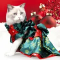 Christmas Creative Pet Clothes Turned Into Funny Cat Christmas Dress, Size: L
