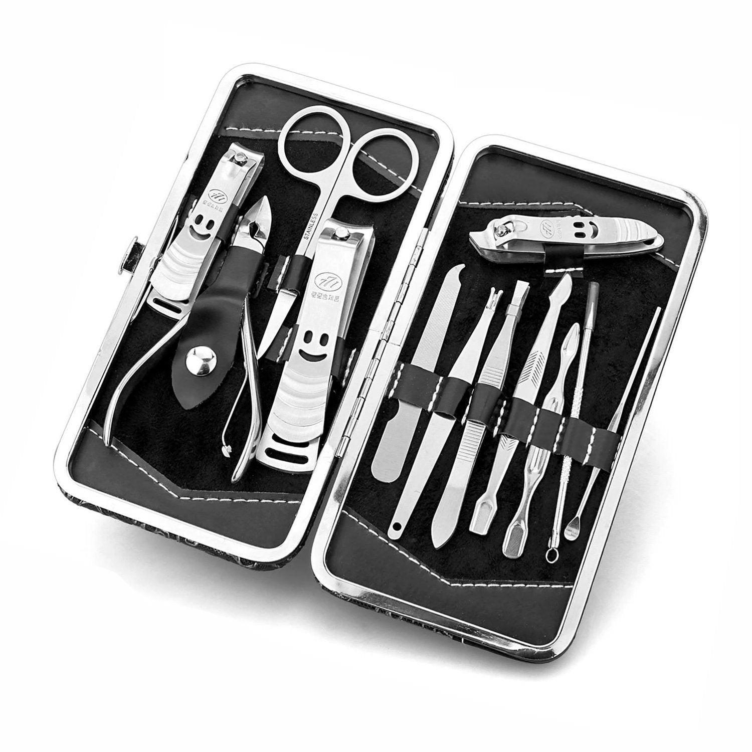 Stainless Nail Clippers Kit - 12 pcs