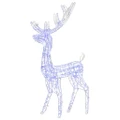 Acrylic Reindeer Christmas Decoration 140 LEDs 120 cm Blue vidaXL