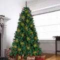 Festiva Christmas Tree With LED 2.1m Xmas Trees Pinecone & Berries Decorated