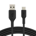 BELKIN BOOST CHARGE Braided USB-C to USB-A Cable 15cm / 6in, Black - USB-IF certified to guarantee device compatibility and functionality