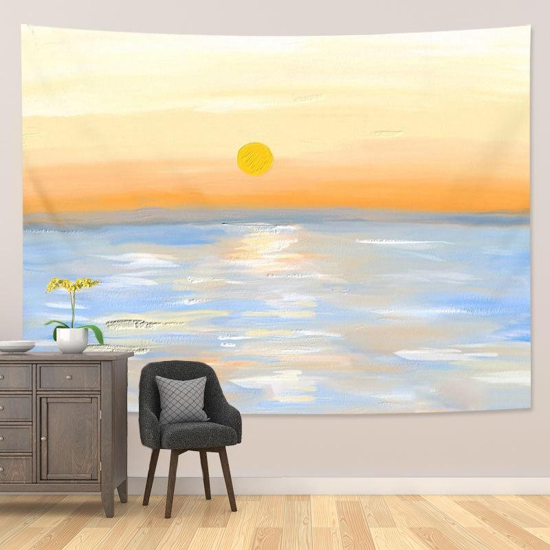 Girl Heart Oil Painting Wallpaper Background Cloth Room Decoration Hanging Cloth, Size: 200x150cm(Landscape-4)