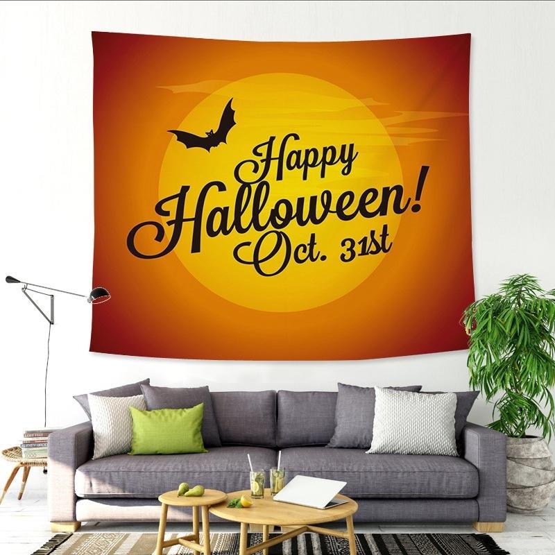 Halloween Funny Fabric Background Wall Tapestry Bar Decoration Tapestry, Size: 229x150cm(Flying Bat)