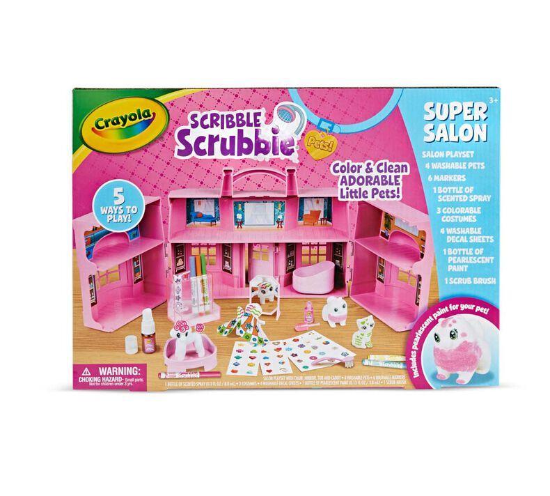 Crayola Scribble Scrubbie Pets Super Salon Playset 74