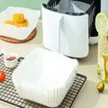 100Pcs Square Air Fryer Disposable Paper Liner(White)