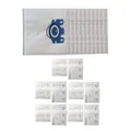 10Pcs Non-Branded Vacuum Cleaner Bags Dust Bag with 5Pcs Filter For Miele GN Series AirClean Filters Replaces Part