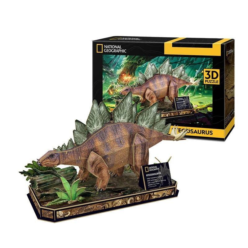 Stegosaurus 3d 62pcs Puzzle: 3d National Geographic 62pc