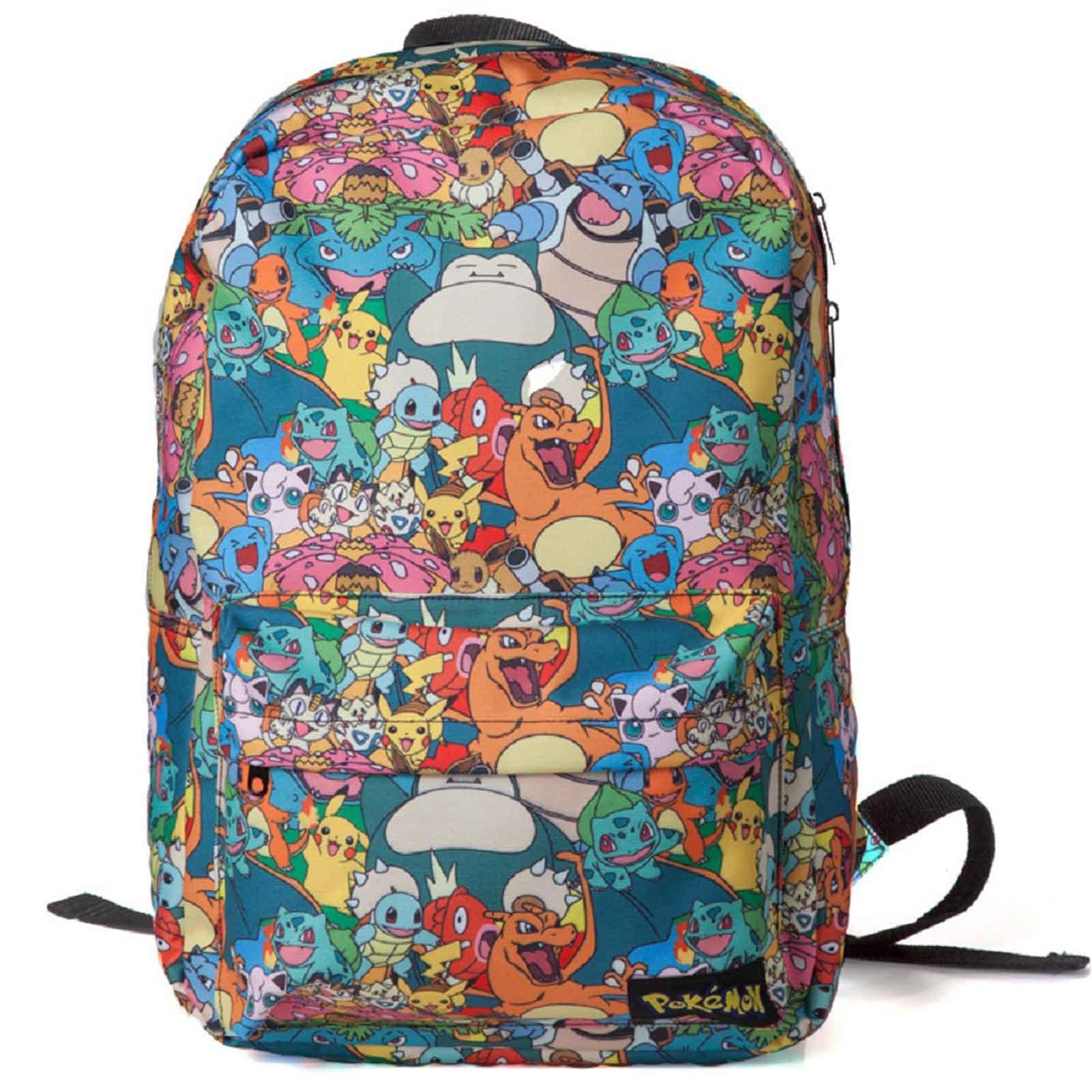 Pokemon Backpack bag All Over Print Characters Pikachu new Official