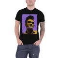 Morrissey T Shirt Purple and Yellow Portrait new Official Mens White
