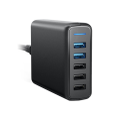 Quick Charge 3.0 60W 5-Port Wall Charger PowerIQ Power Port Speed 5 For iPhone iPad LG Nexus HTC And More