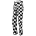 Premier Essential Unisex Chefs Trouser / Catering Workwear (Pack of 2) (Black/White (Big Check)) (M)