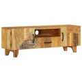 Hand Carved TV Cabinet 120x30x40 cm Solid Reclaimed Wood vidaXL