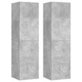 TV Cabinets 2 pcs Concrete Grey 30.5x30x110 cm Engineered Wood vidaXL