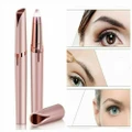 Vicanber Women Painless Electric Eyebrow Trimmer Facial Hair Remover Epilator Shaver (Rose Gold)