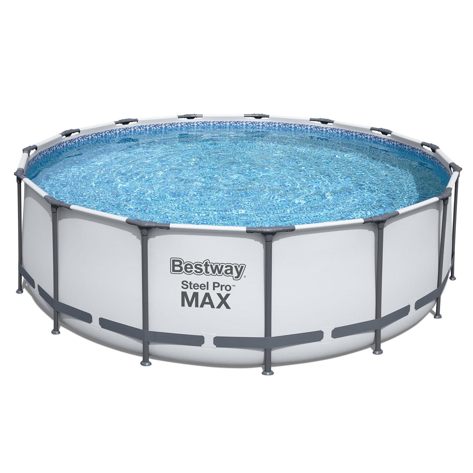 Bestway 4.57m x 1.22m Steel Pro MAX Frame Pool with 800gal Cartridge Filter Pump - 56439