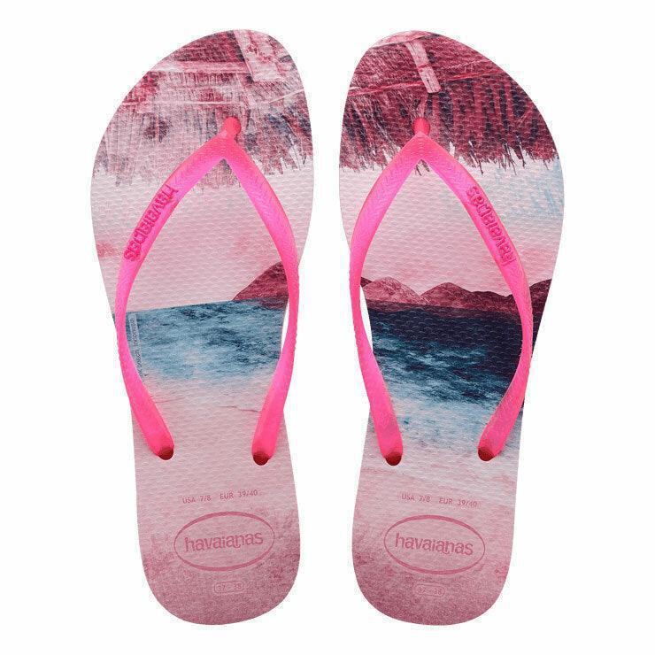 Havaianas - Slim Paisage Womens Thongs - Candy Pink - BR 35/36
