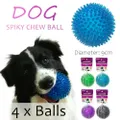 4x Dog Chew Ball Toy Squeaky Play Toys Fetch Puppy Training Sports Throw Ball